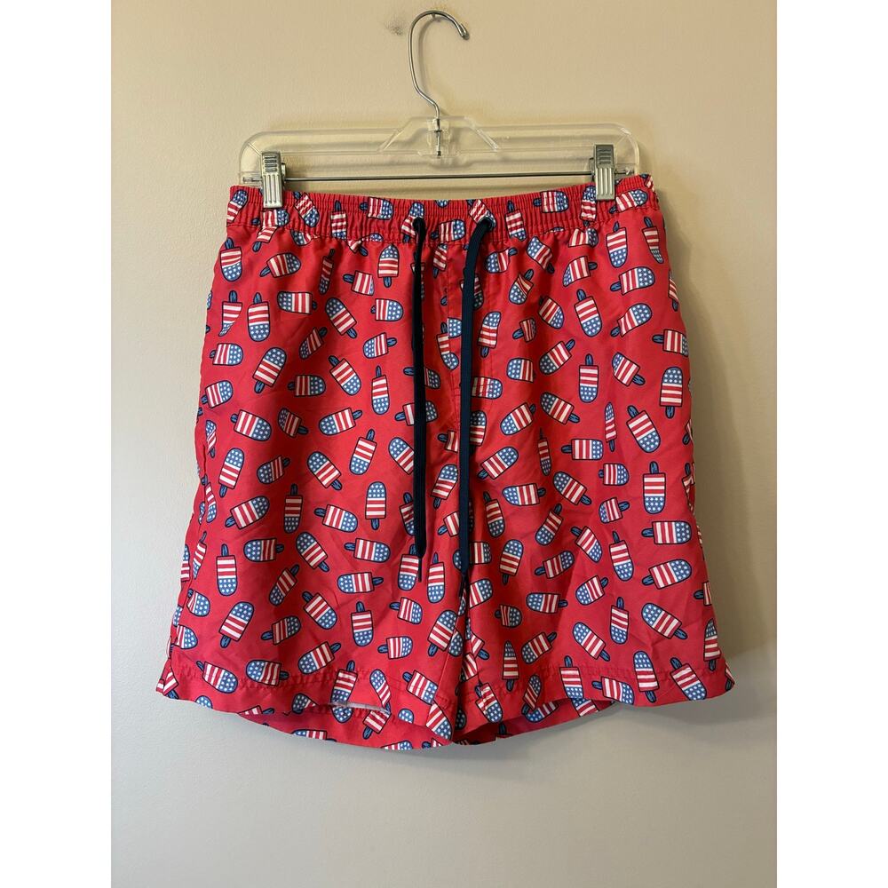 Southern Proper Men's Swim Trunks American Flag Popsicle Size Medium